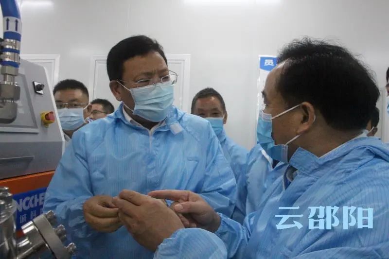 华学健调研邵阳经济技术开发区重点产业项目建设(图1)