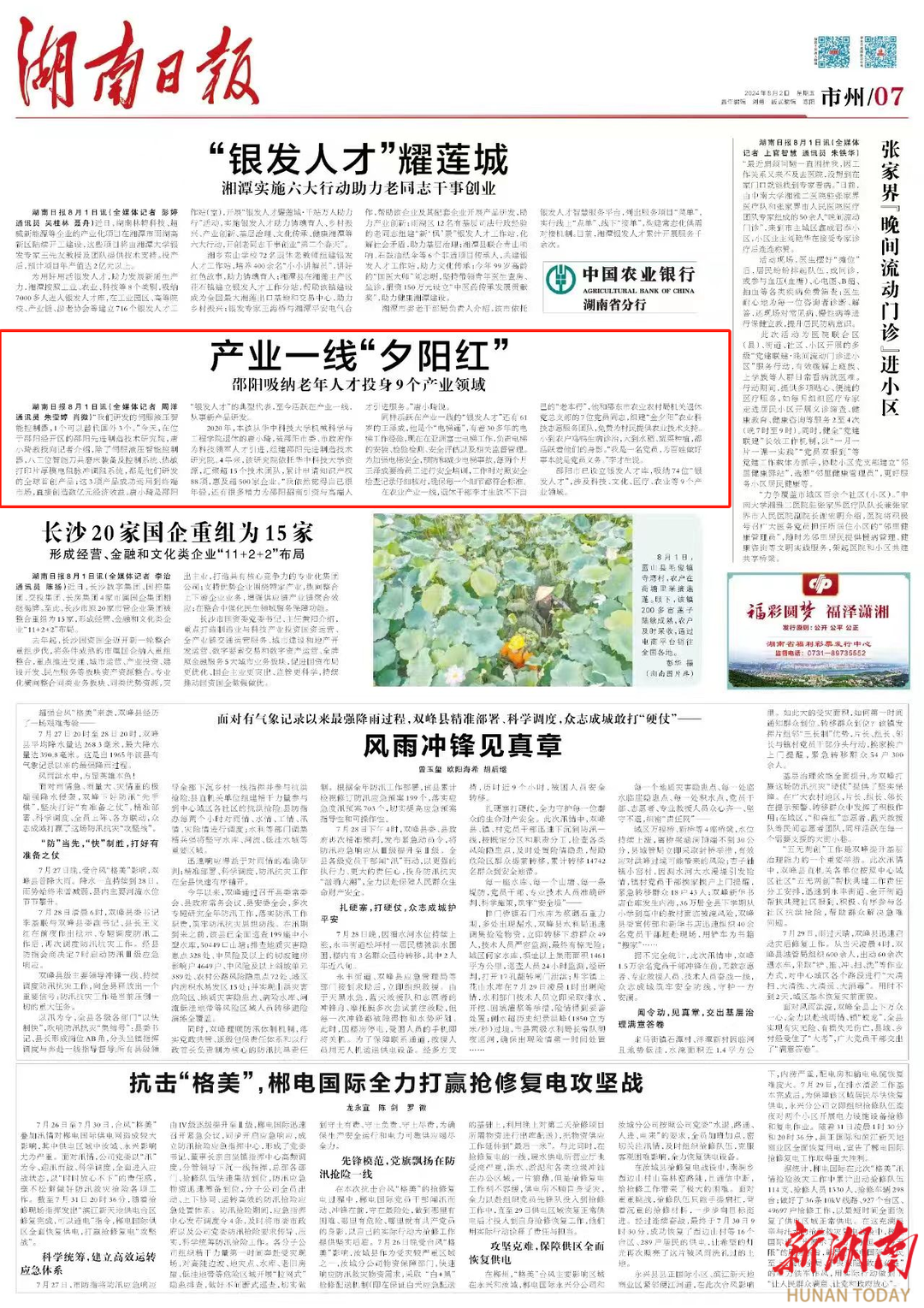 产业一线“夕阳红” 邵阳吸纳老年人才投身9个产业领域(图1)